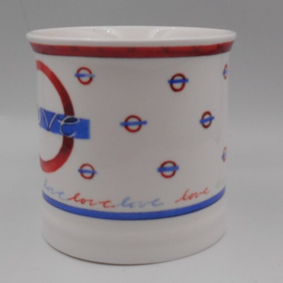 ROSE OF ENGLAND ORIGINAL DESIGN MUG COFFEE CUP FLAG LOVE HEART FINE BONE CHINA - Picture 3 of 9